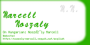 marcell noszaly business card